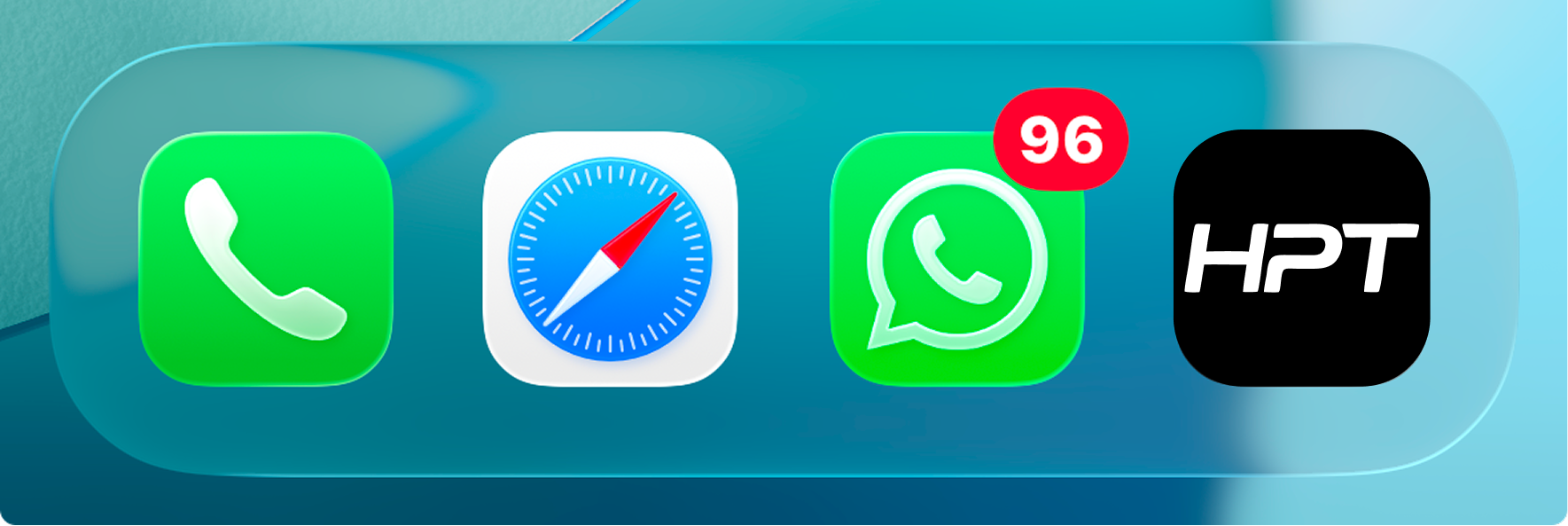 HPT App junto a tus apps en el iPhone